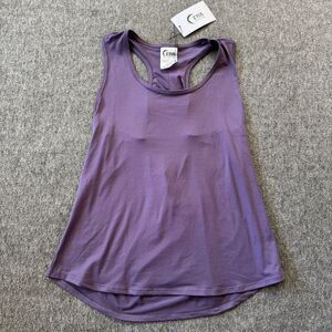 NWT Ziya Active Purple Vented Open Back Tank Womens Size Large